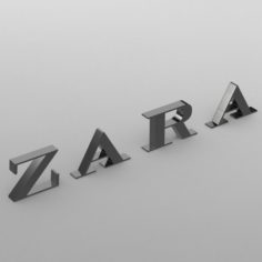 Zara logo 3D Model