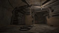 Underground secret passage mine 3 d scene model 3D Model