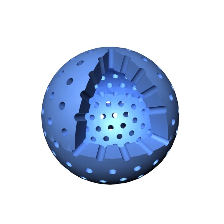 3D Hollow Sphere 3D Model