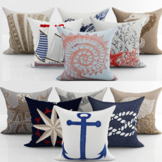 Collection of decorative pillows Birch Line – 2 3D Model