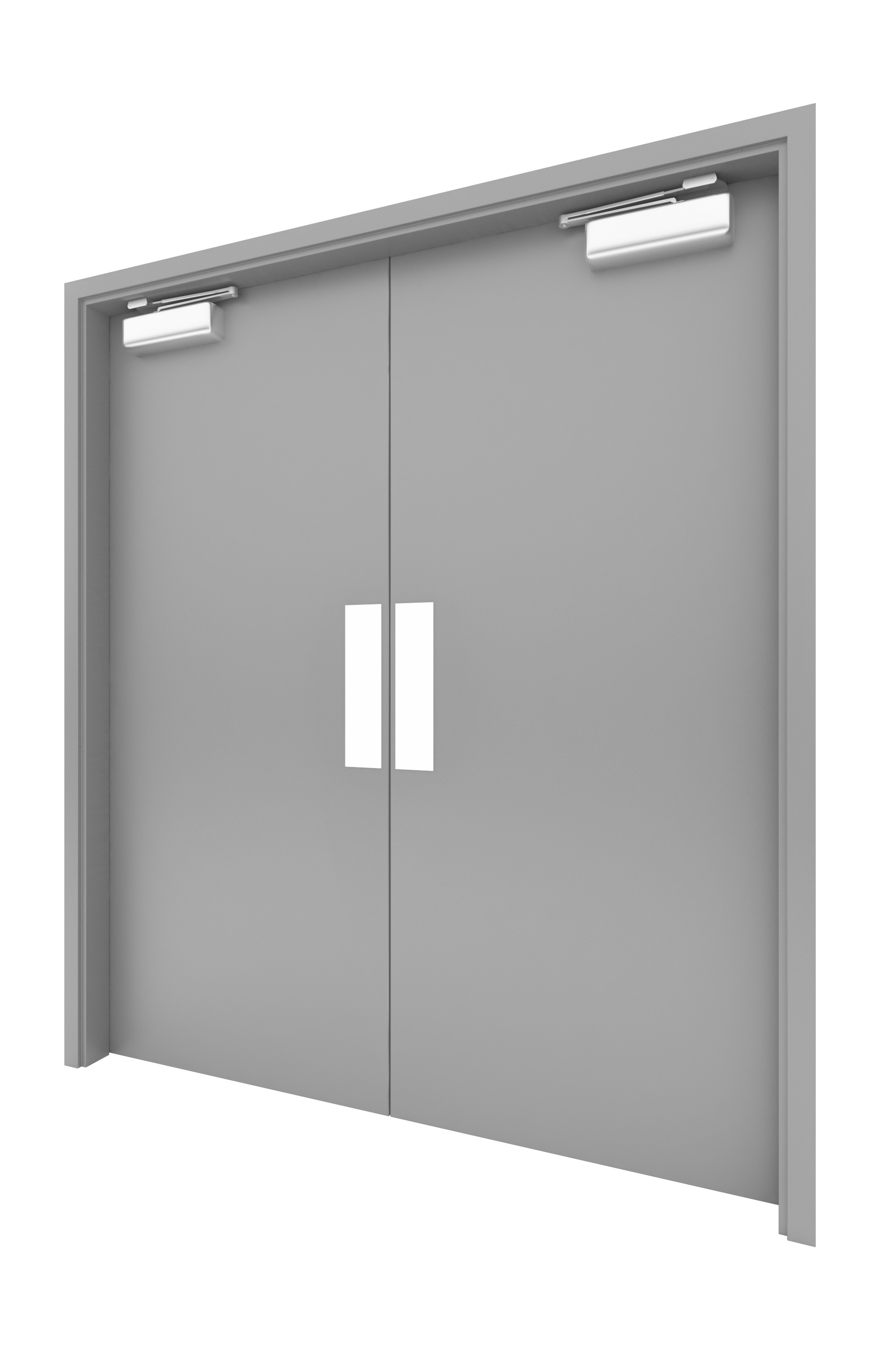 3D Hollow Metal Door-004 3D Model