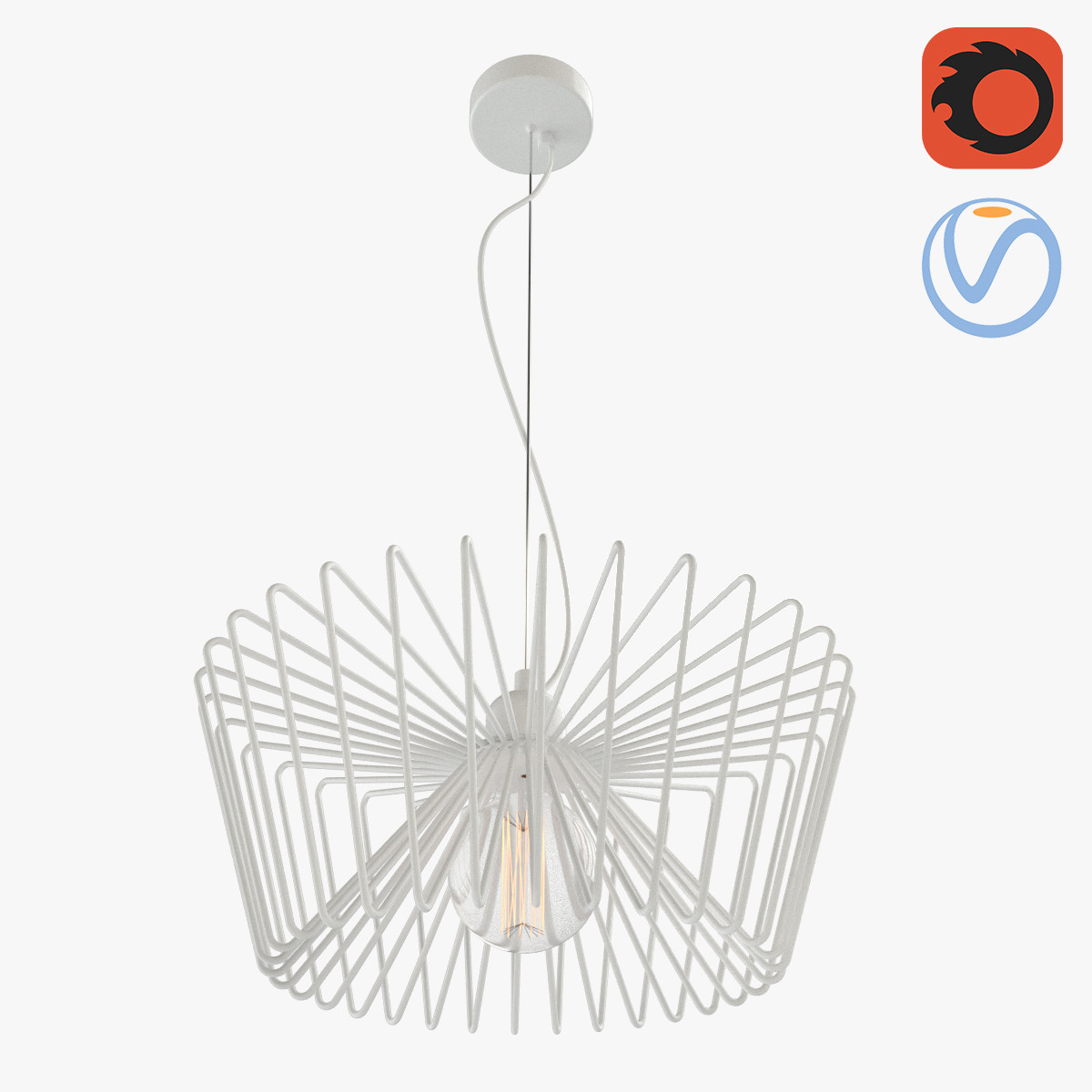 Lattice Loft Chandelier 3D Model
