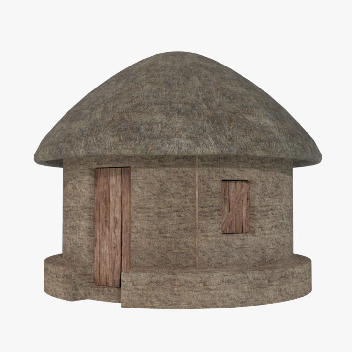 Mud Hut 1 3D Model