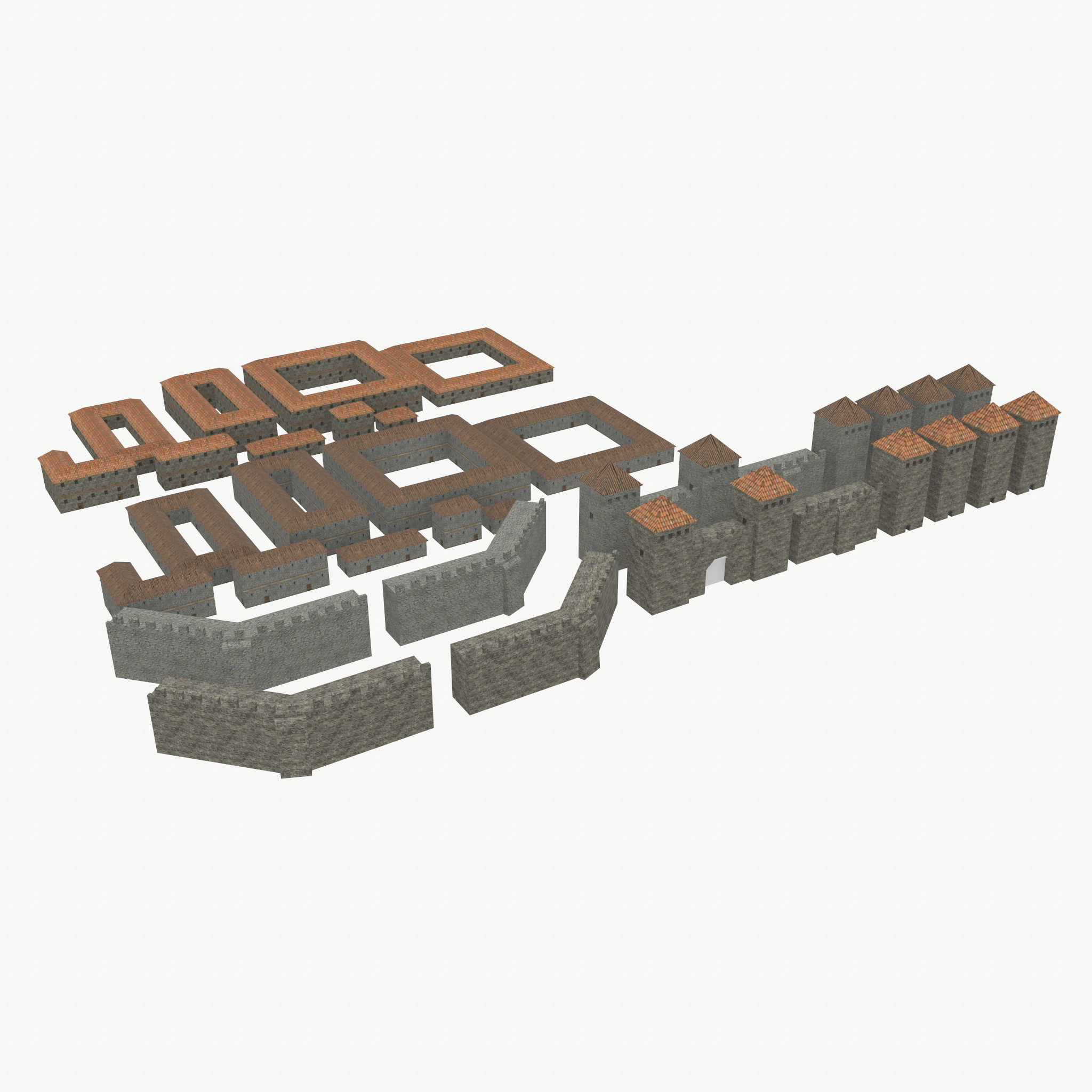 3D RTS_Rome_City_Pack 3D Model