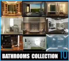 Bathrooms collection 10 3D Model