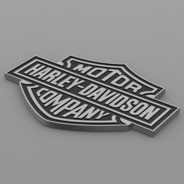 Harley davidson logo 3D Model