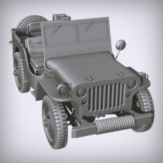 Willys Jeep 3D Model