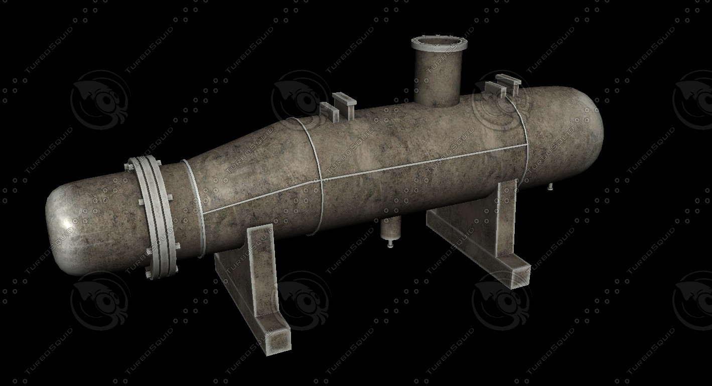 Heat Exchanger (Brass) 3D Model