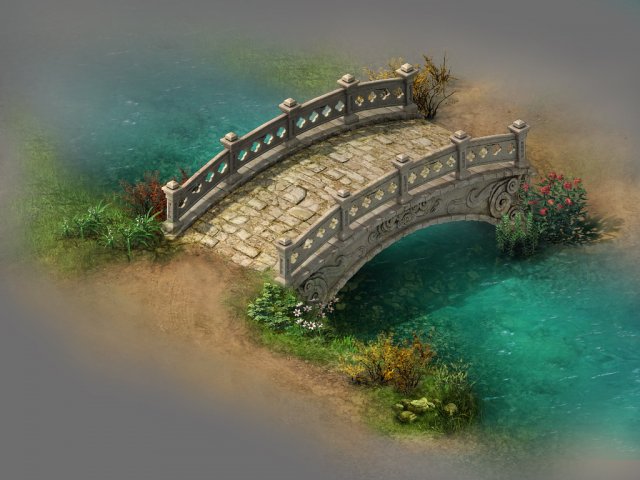 Wild – stone bridge 3D Model
