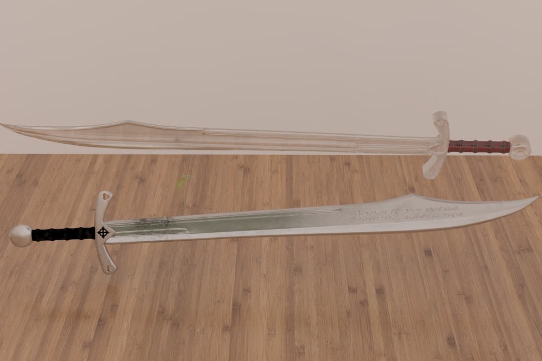 Falchion Sword model 3D Model - 3DHunt.co
