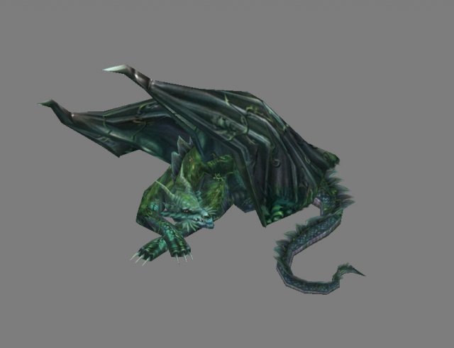 Game Model Arena – sleeping dragon 01 3D Model