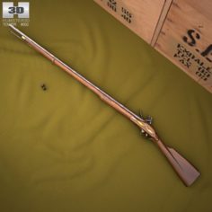 Brown Bess Land Pattern Musket 3D Model