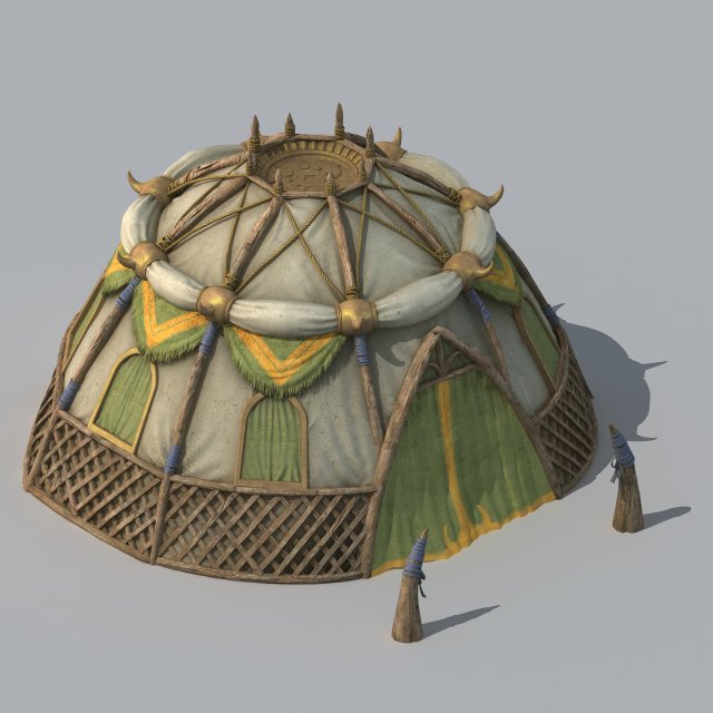 Grassland Building – Tent 04 3D Model