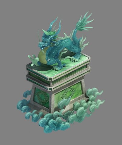 Wei Yan stone decoration – unicorn 3D Model