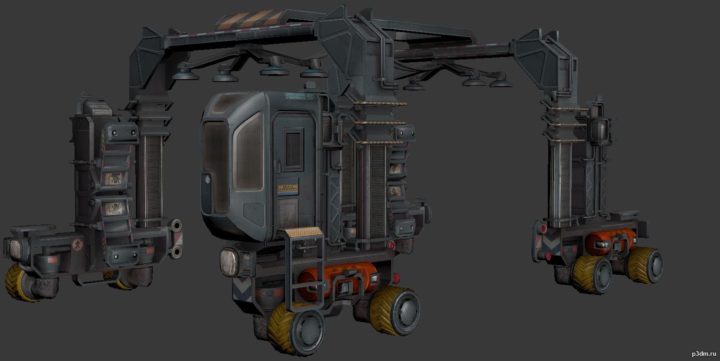 Forklift 3D Model