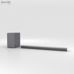 LG SJ6 Soundbar 3D Model