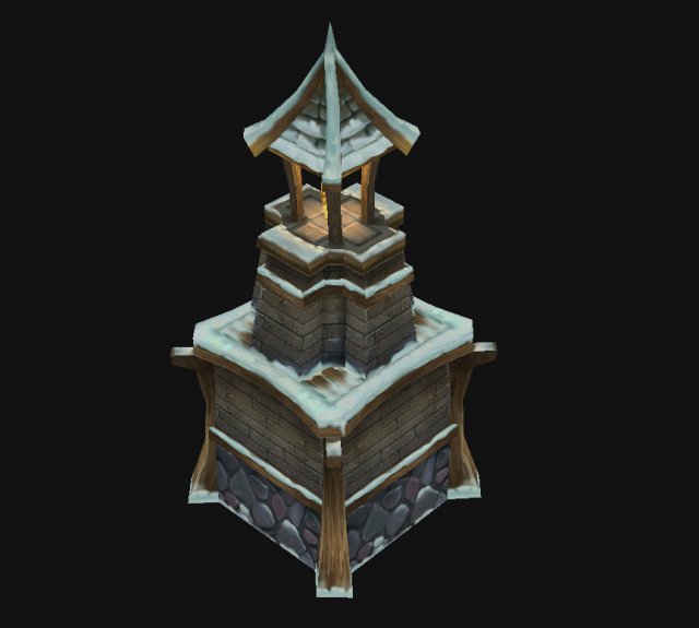 Games Models Arena ice patches – small lighthouse 3D Model