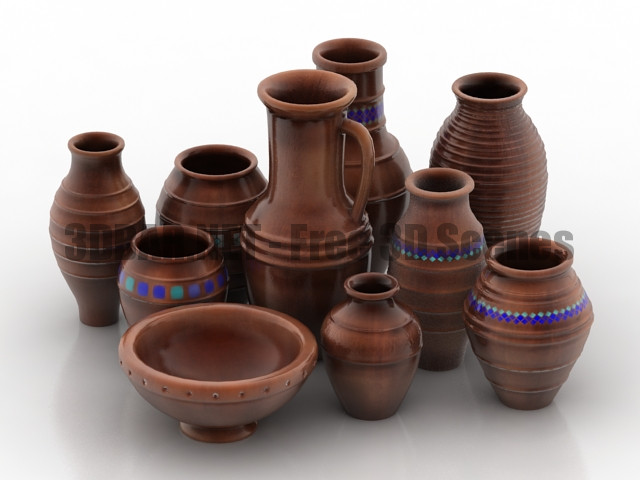 Vases decor 3D Collection