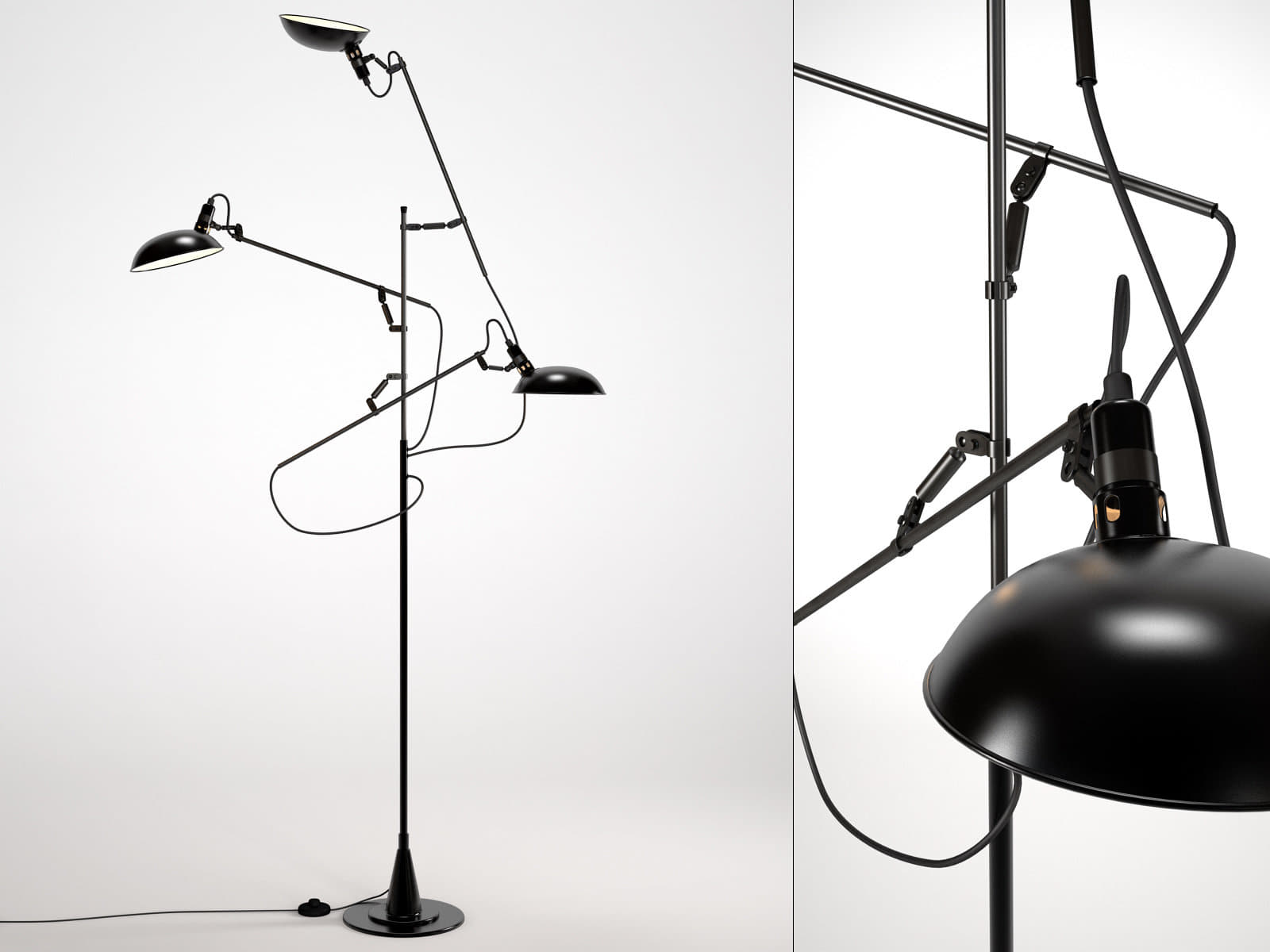 Switch On 3-Lights 3D Model