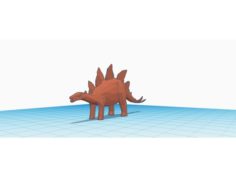 Low Polly Stegosaurus 3D Print Model