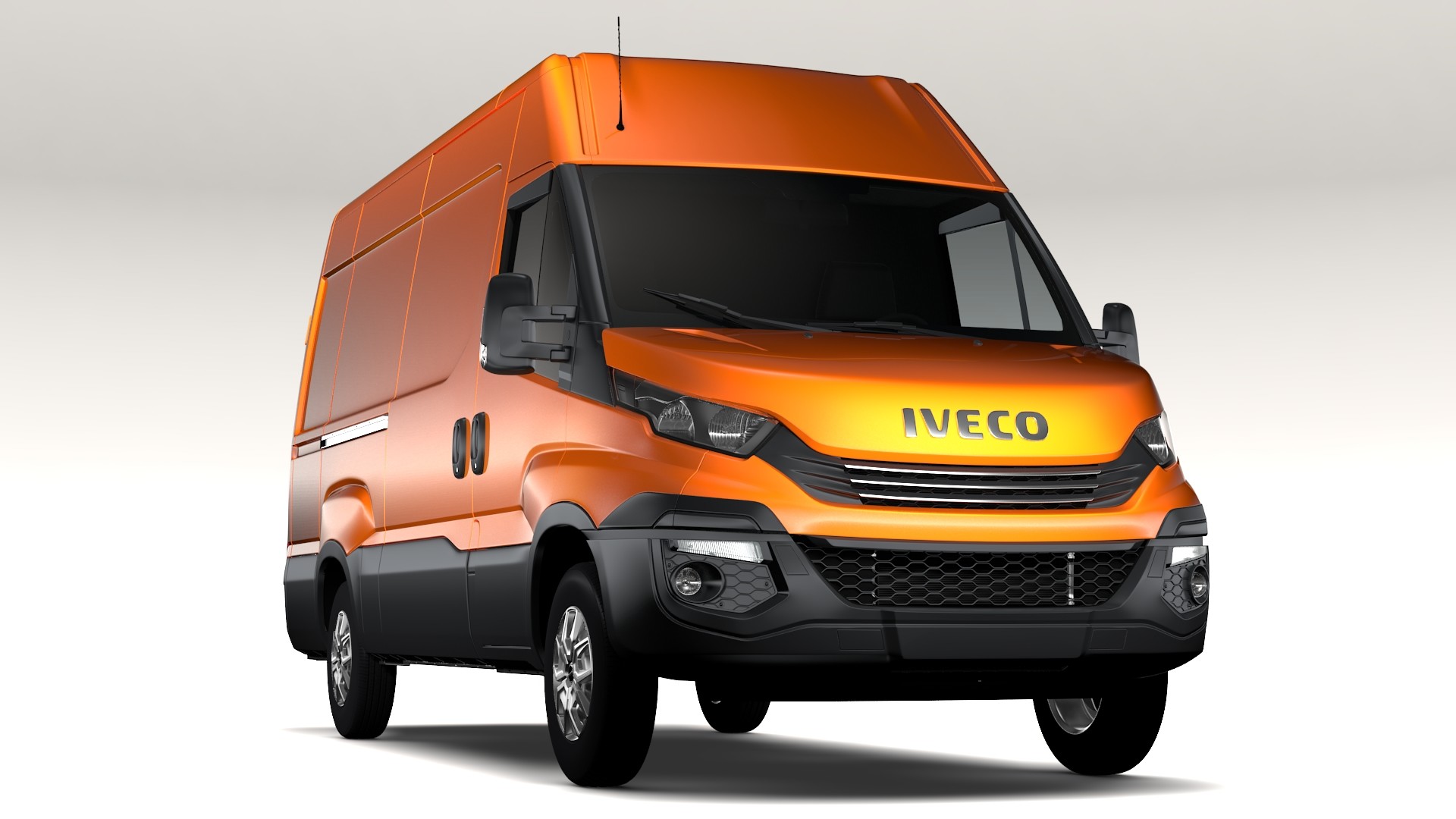 3D Iveco Daily L3H2 2017 model 3D Model