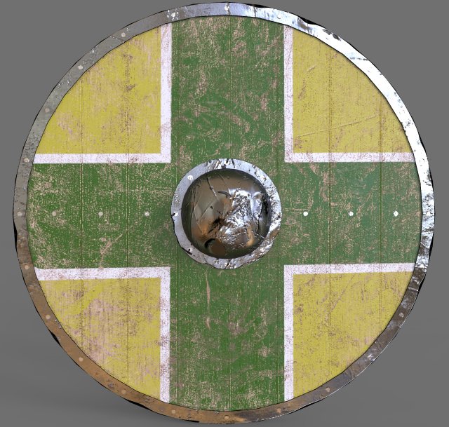 Viking Shield 3D Model