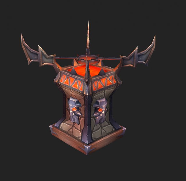 Game Model Arena – Devil torch 02 01 3D Model