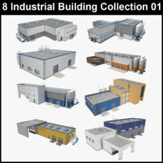 3D model 8 Industrial Building Collection 01 3D Model