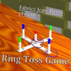 Ring Toss Game 3D Print Model