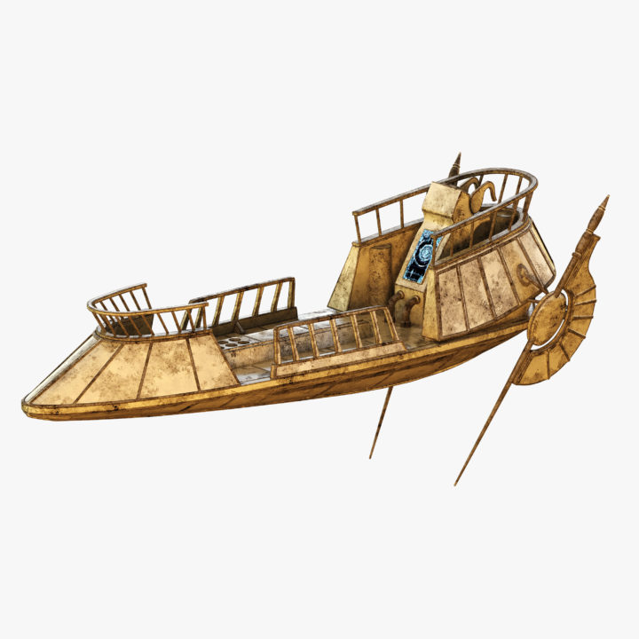 Star Wars Desert Skiff 3D Model