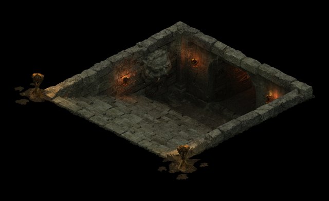 Underground palace – entrance 3D Model