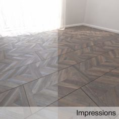 Parquet Floor Impressions 3D Model