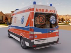 Ambulance car 3D Model