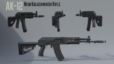 AK12 New Kalashnikov assault rifle 3D Model