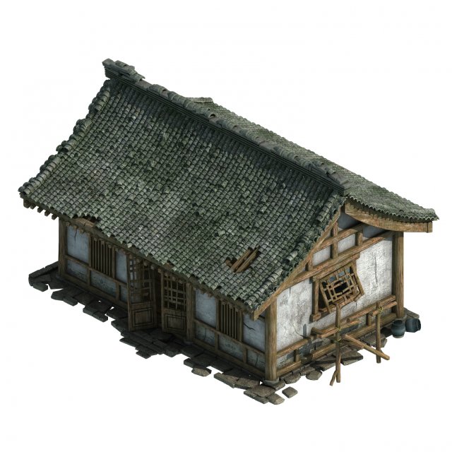 City Building – Broken House 3D Model