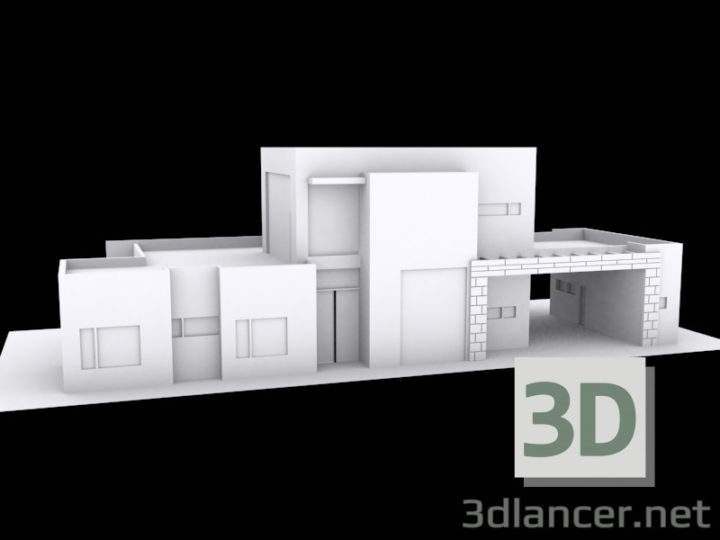 3D-Model 
2 storey house