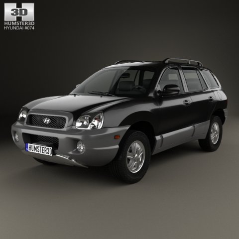 Hyundai Santa Fe SM 2004 3D Model