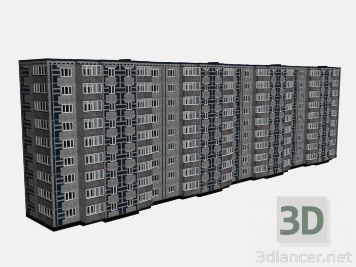 3D-Model 
9-storey house