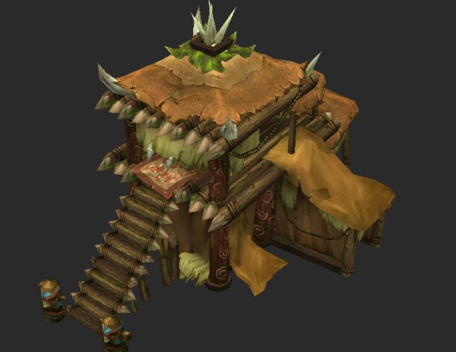 Model Arena game Jungle Area – Totem serpentine 01 3D Model