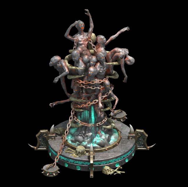 Hell – Ghost Totem 3D Model