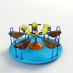 Little duck merry go round 3D model 3D Model