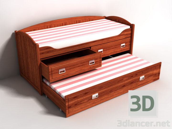 3D-Model 
Bed bunk