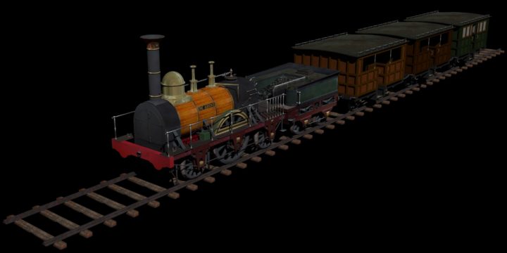 Train – Arend – First Dutch steam locomotive 3D model 3D Model