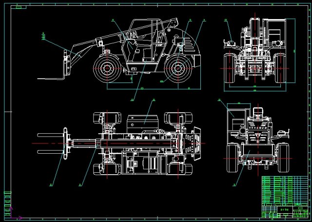 TT30 forklift set of 2D drawingsIs a complete set of drawings 3D Model