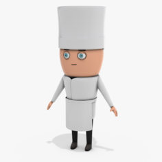 Cartoon Chef 3D Model