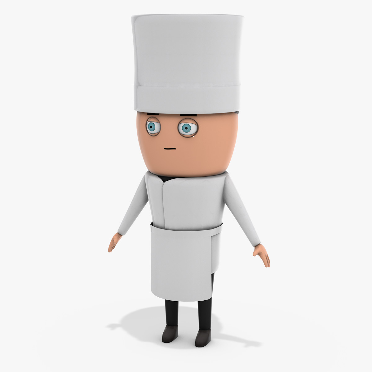 Cartoon Chef 3D Model