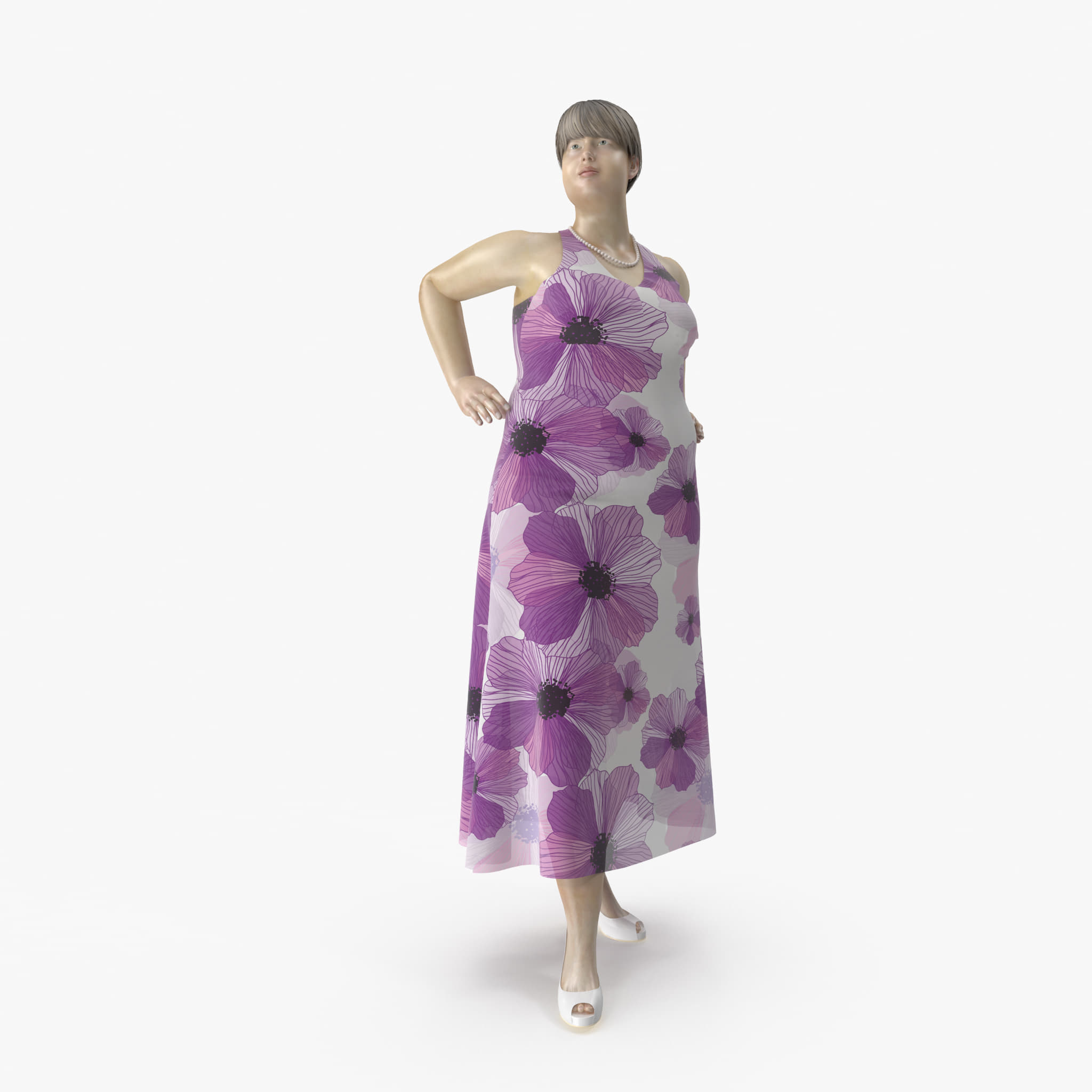Very Plus Size Mannequin 01 Pose 07 3D Model