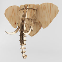 Elephant head model 3D Model
