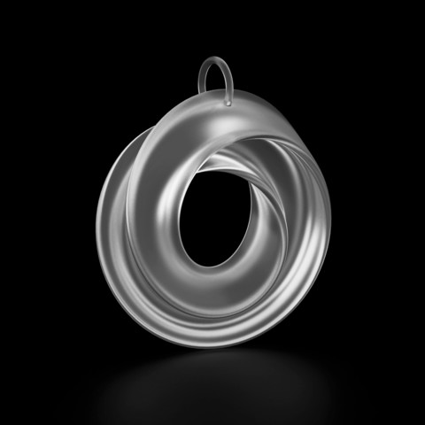 Pendant Twisted 3D Print Model