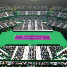 Miami Open Crandon Park Tennis Center 3D Model